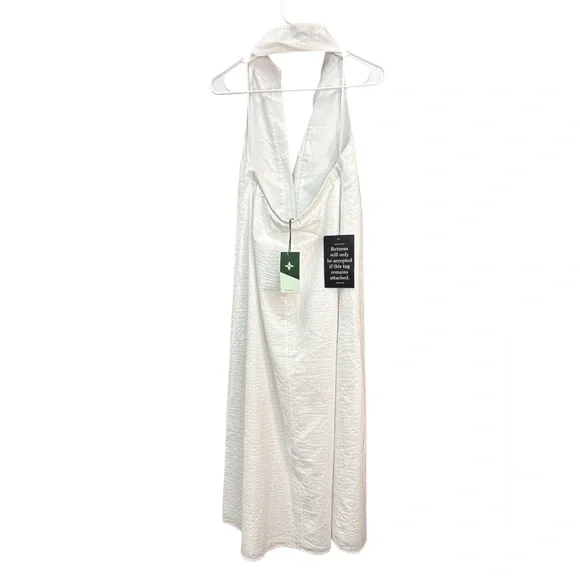 NWT Tuckernuck Jagger White Seersucker Midi Dress 265361 - Size Small - Picture 8 of 9